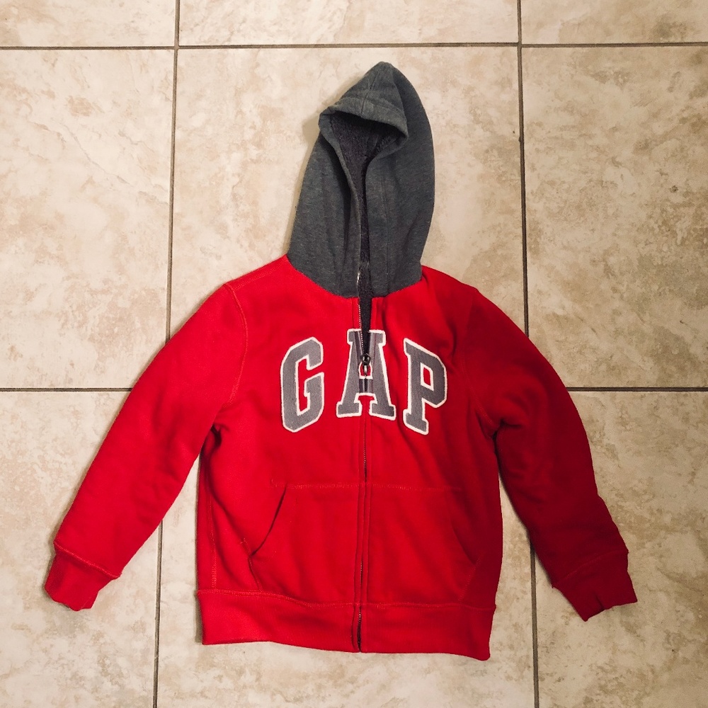 GAP Red Sherpa Fleece Jacket